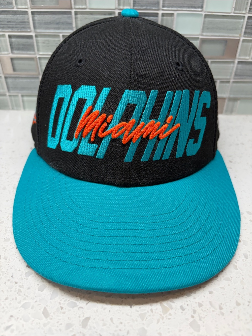 New Era Miami Dolphins 59 FIFTY 2022
NFL Draft Black & Aqua Fitted Hat 7 1/4